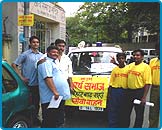 Arya Veer Dal Delhi Pradesh - Bihar Flood Relief Operation 15th September 2008