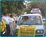 Arya Veer Dal Delhi Pradesh - Bihar Flood Relief Operation 15th September 2008