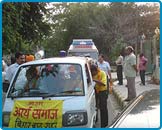 Arya Veer Dal Delhi Pradesh - Bihar Flood Relief Operation 15th September 2008